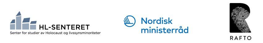 Logoer for HL-senteret, Nordisk ministerråd og Raftostiftelsen