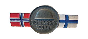 De som deltok i Den norske legion fikk slike merker.