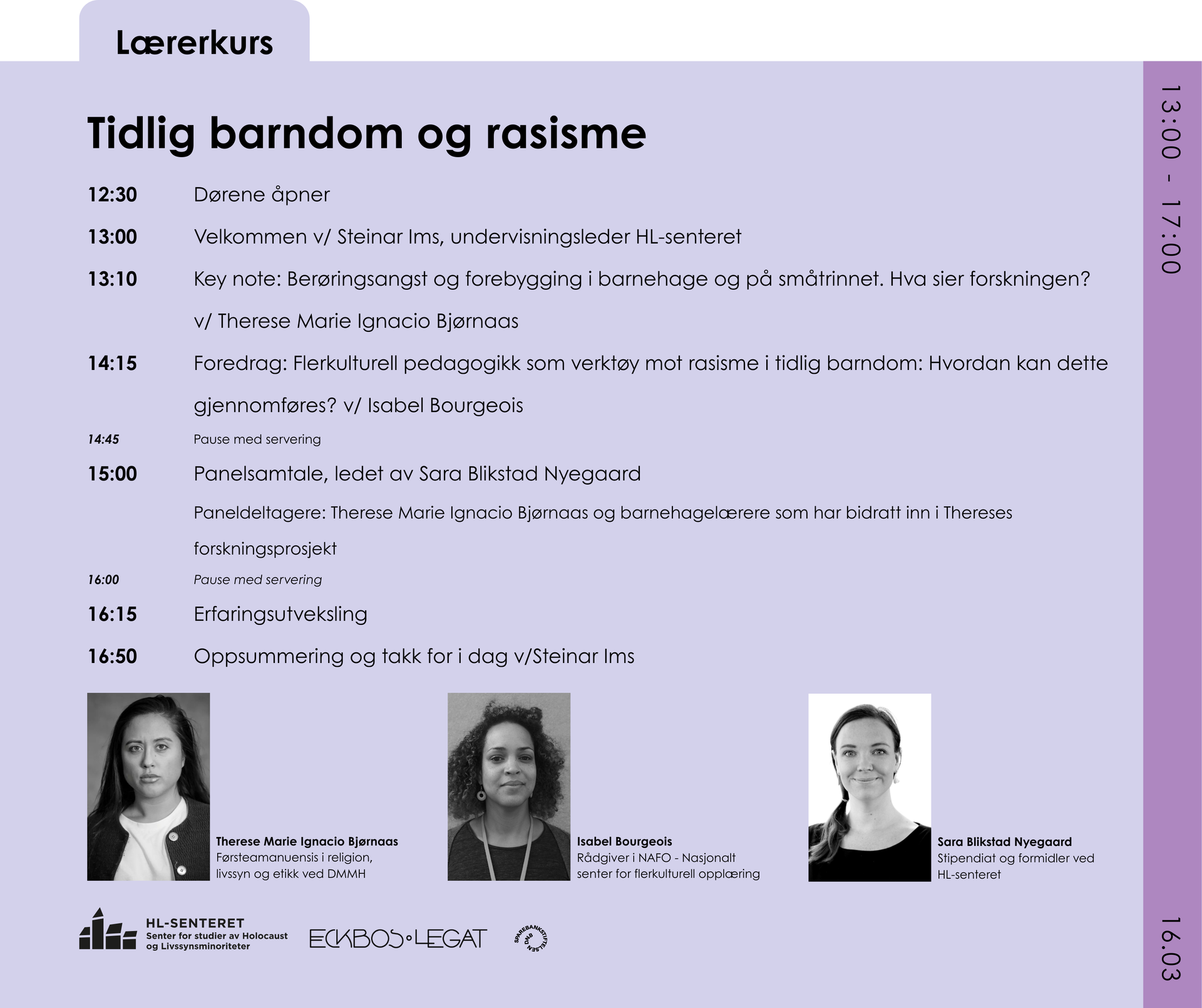Program for kurset.